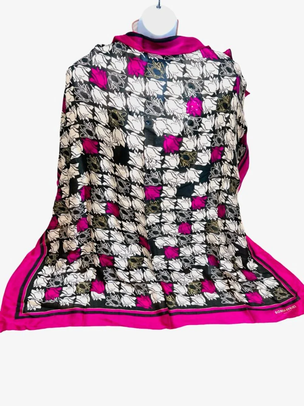 Sonia Rykiel Foulards 100% Silk Scarf Ex-Large 42